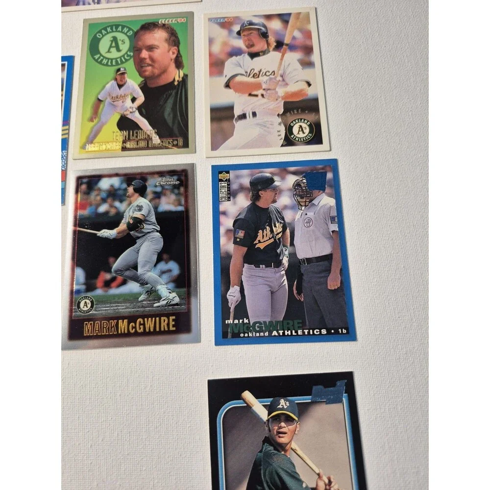 Lot of 12-15 Vintage 1990s Ken Griffey Jr & Mark McGwire Baseball Cards -...